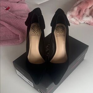 Vince Camuto Black Suede Heels